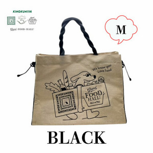 コラボJUCOエコバッグ　Black（犬）　【M】