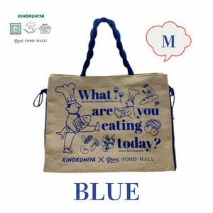 コラボJUCOエコバッグ　Blue（シェフ）　【M】