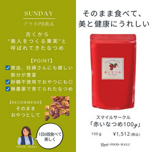 赤いなつめ100ｇ 詳細画像
