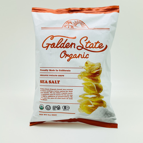 Golden State Organic 有機ポテトチップス　シーソルト味 詳細画像