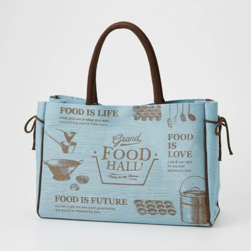 【グラホ】エコバッグ　 小　Blue Gray 　イラスト　Ｋ｜GRAND・FOOD・HALL！ Official Online Store |  グランドフードホール　公式オンラインストア