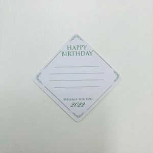 Happy Birthdayメッセージカード 詳細画像