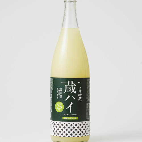 美丈夫　蔵ハイ【1800ml】　高知ゆず・山椒　辛口チューハイの素 詳細画像