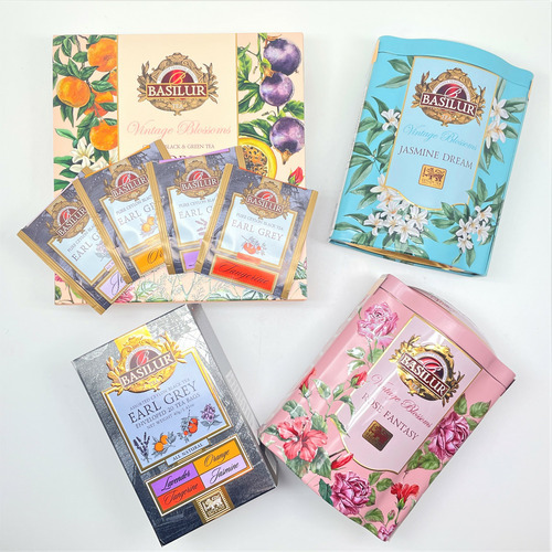 BASILUR TEA Vintage Blossoms シリーズ ジャスミンドリーム（テトラバッグ20袋） 詳細画像