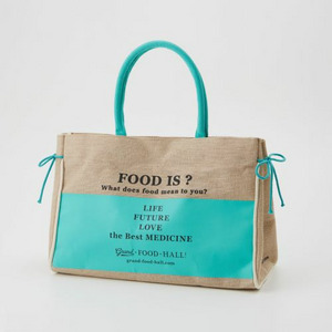【NEW DESIGN 】GFH JUCO エコBAG 　小　ブルーグリーン　