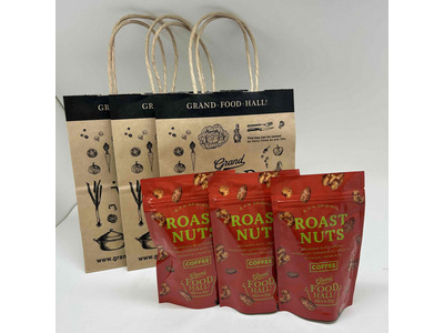 ローストナッツパック コーヒー3個＆紙袋SSセット｜GRAND・FOOD・HALL